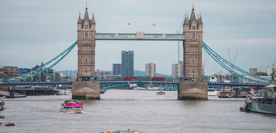 Tower Bridge over the River Thames in London